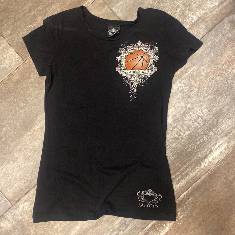 Basketball Mom T-shirt with bling.